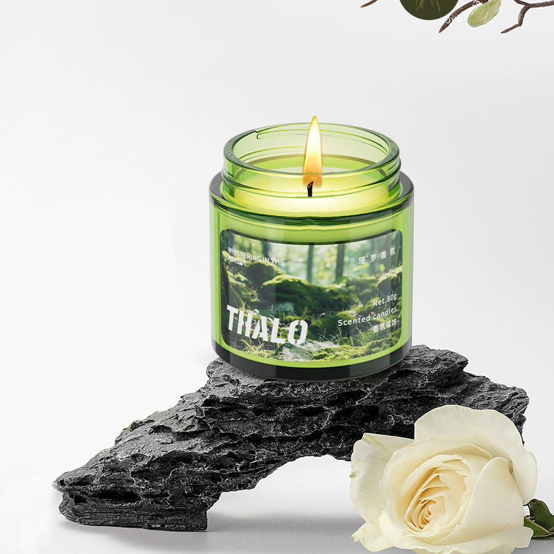 Solid Candle Car Perfume 80g, Powerful Odor Elimination Car Aromatherapy Long-Lasting Scent Car Air Freshener