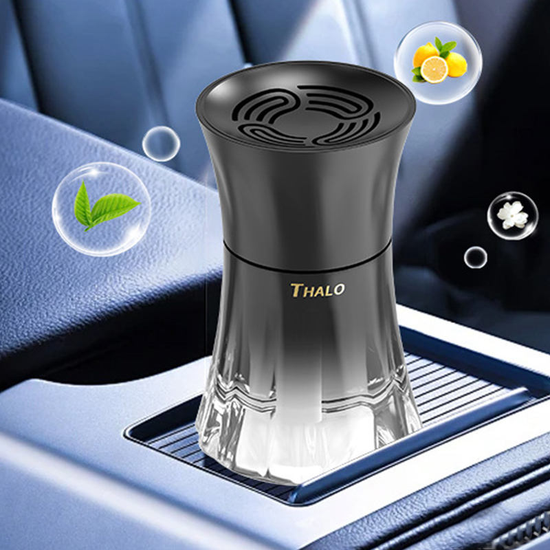 Light Luxury 100ml Liquid Aromatherapy Car Air Freshener Long Lasting Portable Glass Model Customizable Logo Car Perfume