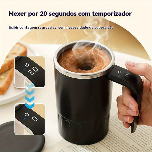 Copo de Café Elétrico Auto-Misturável – Um Clique para Bebidas Perfeitamente