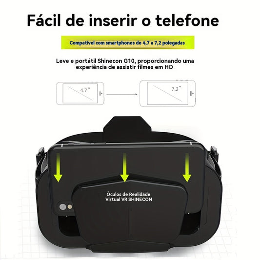 Óculos VR de Realidade Virtual 3D – Mergulhe em Um Mundo Além da Tela