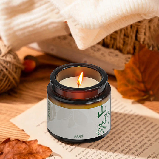 Aromatherapy indoor smokeless candles bedroom solid balm sandalwood long-lasting fragrance and odor removal