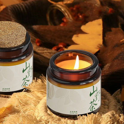 Aromatherapy indoor smokeless candles bedroom solid balm sandalwood long-lasting fragrance and odor removal