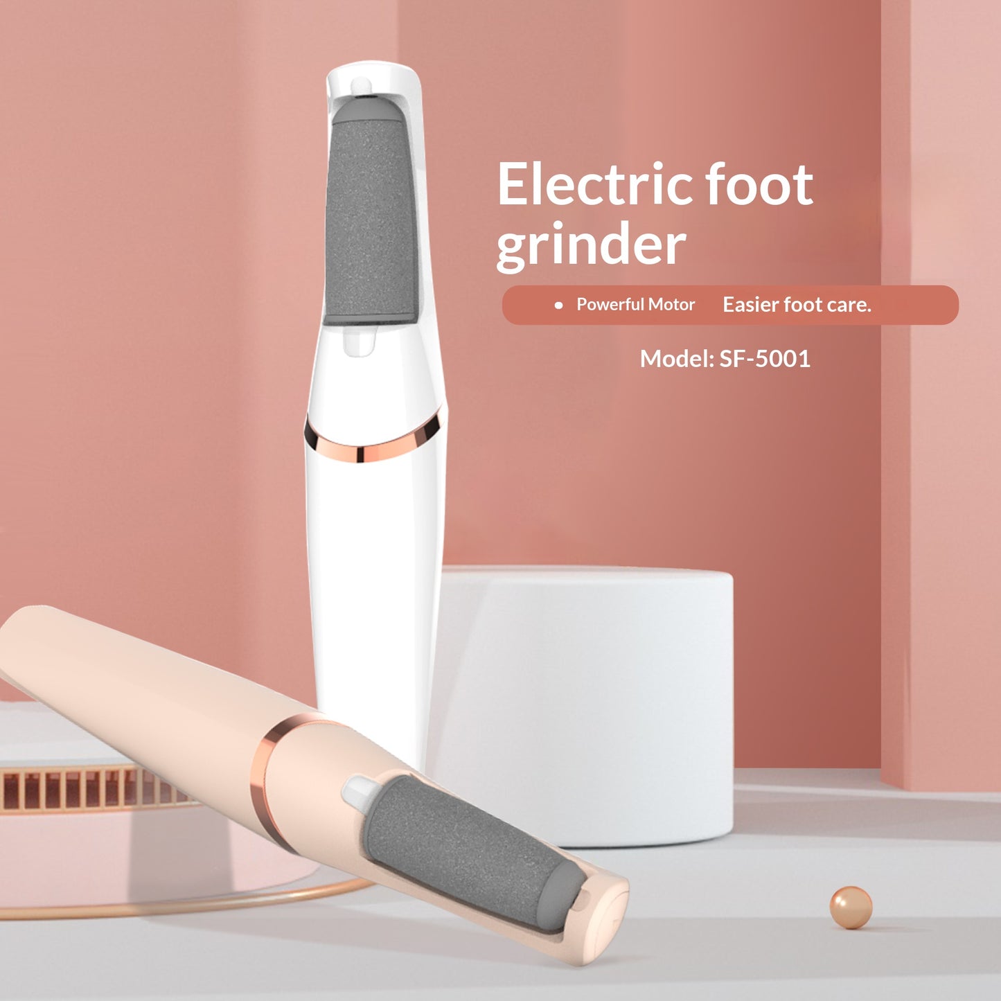 Removedor de calos elétrico para os pés - Esfoliante automático de pele morta e calcanhar para pés macios