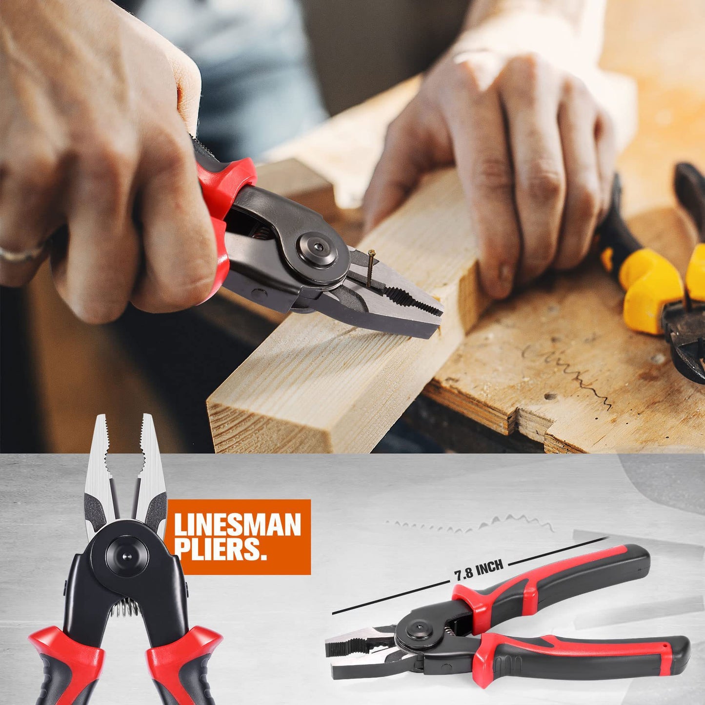 5-in-1 Multi-Function Pliers Set  Wire Cutters, Needle Nose, Stripping, Crimping & More