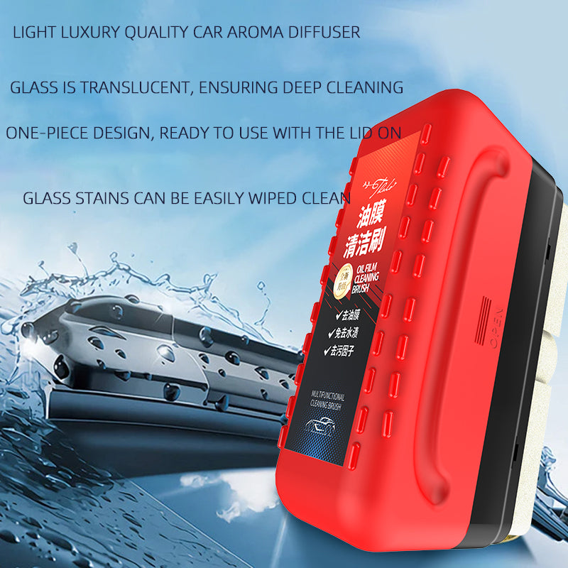 Oil Film Remover Brush for Car Windshield - Fast & Effective Cleaning Tool