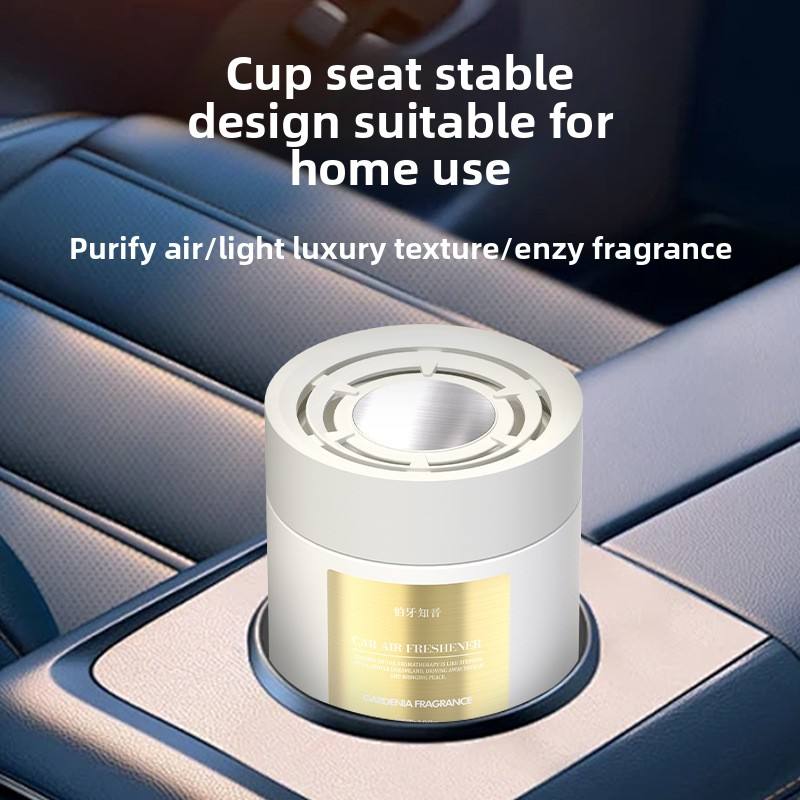 Durable Deodorization Car Air Freshener with Long-Lasting Fragrance Solid Balm Ornament in Glass Material Aromatherapy Product