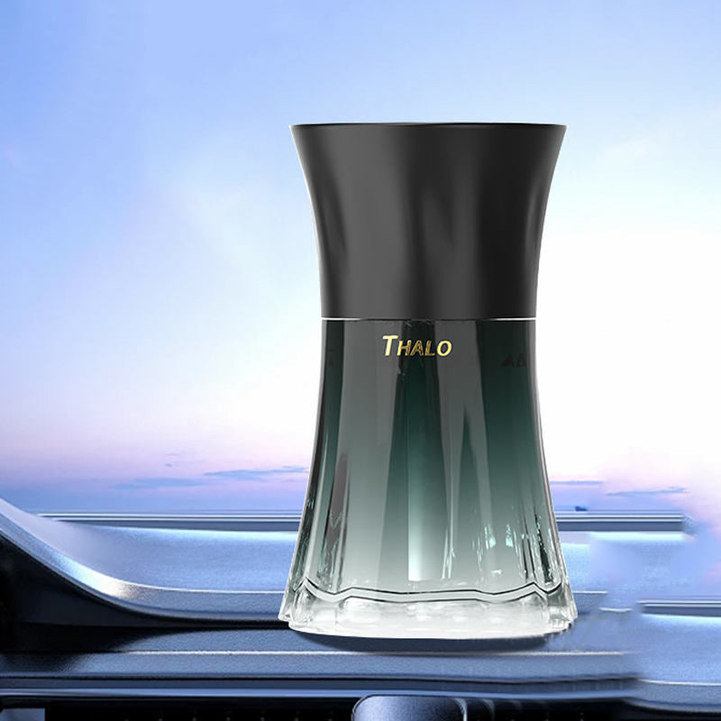 Light Luxury 100ml Liquid Aromatherapy Car Air Freshener Long Lasting Portable Glass Model Customizable Logo Car Perfume