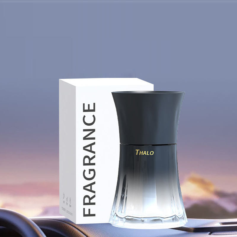 Light Luxury 100ml Liquid Aromatherapy Car Air Freshener Long Lasting Portable Glass Model Customizable Logo Car Perfume