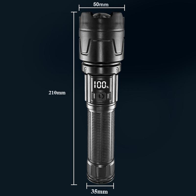 Lanterna Exterior com Ecrã LCD - Iluminação Inteligente para Cada Aventura