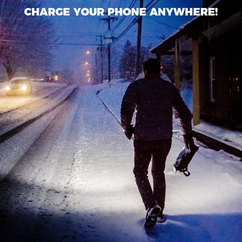 Lanterna Exterior com Ecrã LCD - Iluminação Inteligente para Cada Aventura