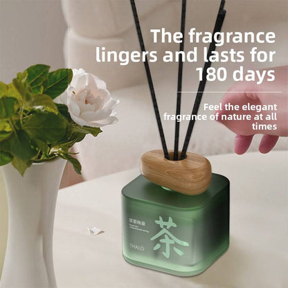 Long-Lasting Fire-Free Rattan Perfume Glass Air Purifier Home Bedroom Freshener Aromatherapy Fragrance