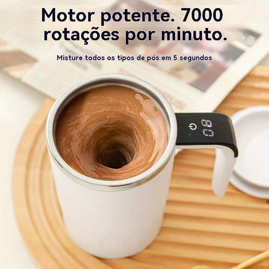 Copo de Café Elétrico Auto-Misturável – Um Clique para Bebidas Perfeitamente