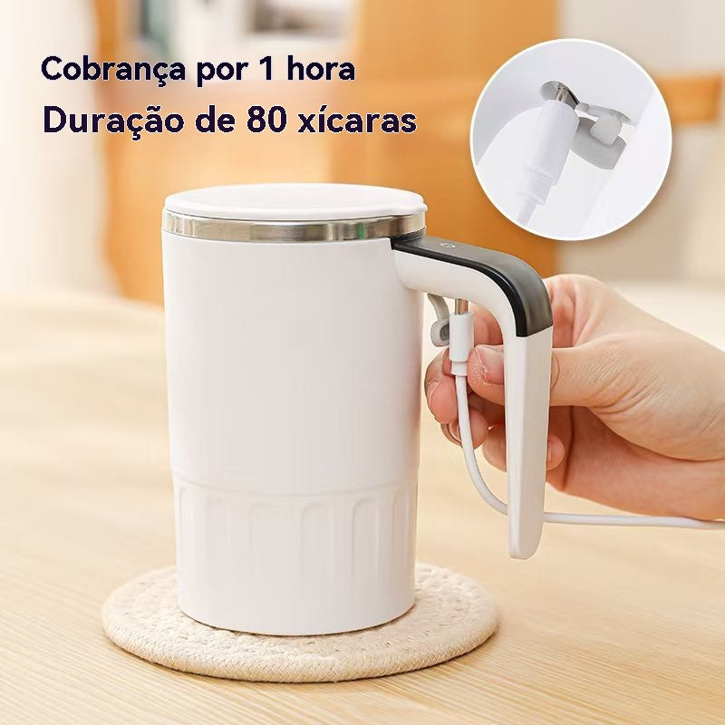 Copo de Café Elétrico Auto-Misturável – Um Clique para Bebidas Perfeitamente