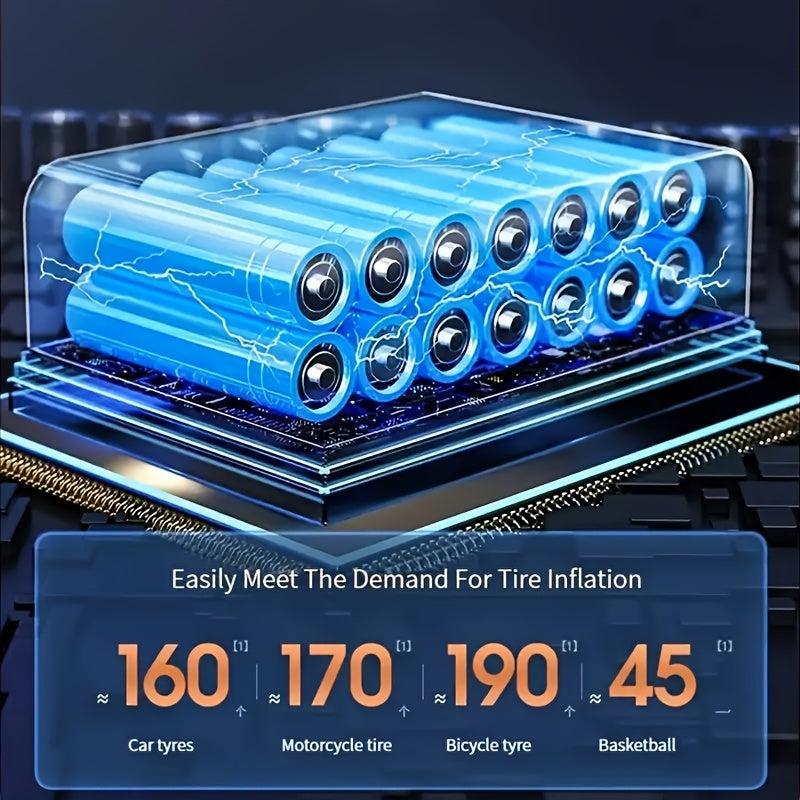 Bomba de ar elétrica para automóveis - Enchimento rápido e seguro em cada viagem