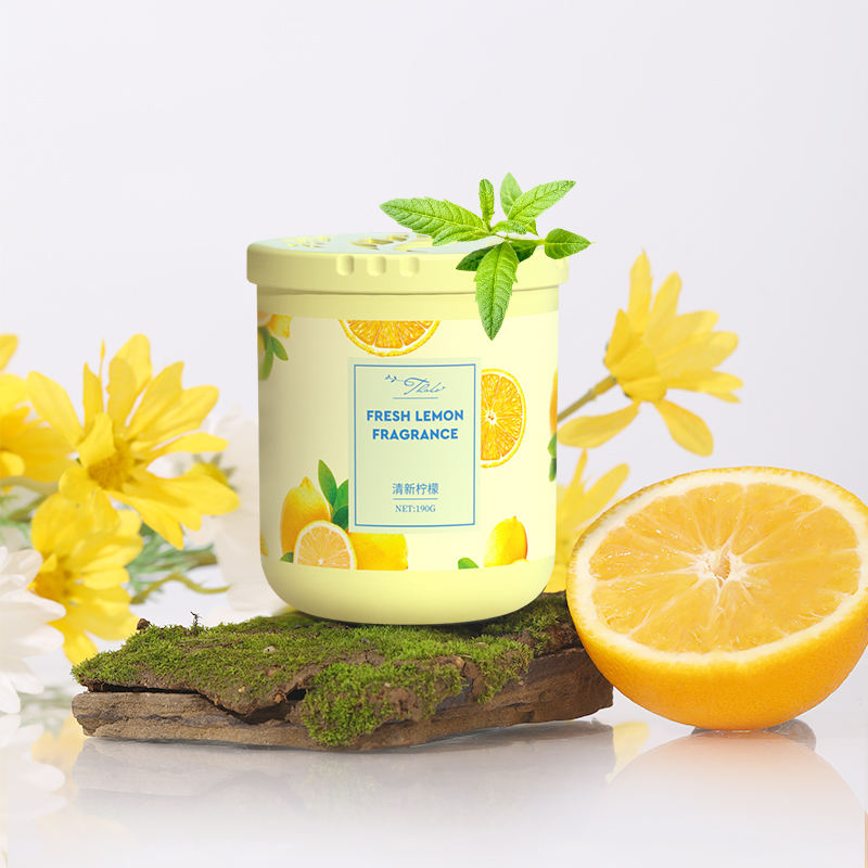 190g Solid Air Freshener Non-Fire Indoor and Car Aromatherapy Deodorant Balm Household Plastic Air Purifier